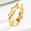 Pulsera Abierta de Metal Estilo Frío Ins Pulsera Ancha Exagerada de Cruces Europea y Americana Joyería de Diseño de Moda para Mujer