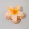 Pinza para el Cabello de Flor de Huevo Yi Mengling para Mujer, Pinza para el Cabello de Verano Medio Recogido para la Parte Trasera de la Cabeza, Pinza de Tiburón Mediana Accesorio para el Cabello