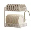 Estante de almacenamiento para cocina, organizador multifuncional para condimentos, estante de almacenamiento para frascos de especias, estante de especias de capas para encimera del hogar