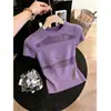 Popular Diseño de Seda de Hielo Moda Top de Punto Calado para Mujer 2026 Verano Nuevo Holgado Versátil Manga Corta Camisa