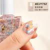Esmalte de uñas base agua de secado rápido transfronterizo blanco libre horneado no se pela universal con brillos especiales para salón de uñas venta al por mayor