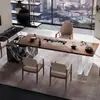 Nueva Mesa de Té y Sillas Estilo Chino Combinación Moderna Simple Acrílico Pizarra de Alta Calidad Mesa de Té Oficina Mesa de Té Zen