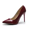 2020 Novos Saltos Altos Femininos Europeus e Americanos Bico Fino Comércio Exterior Tamanho Grande Sapatos Femininos Salto Agulha Sexy Sapatos de Boca Rasa
