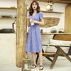 Vestido Floral Retro Francês Feminino Verão Estampado Saia Envelope Saia Midi Pg Dvf2025 Novo Estilo de Verão