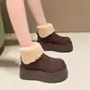 Botines Gruesos Forrados de Peluche para Mujer Suela Gruesa Botas de Moda Botas de Nieve para Mujer 2026 Invierno Nuevos Aumentan la Altura Zapatos de Algodón Birkenstock