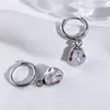 Pendientes Exquisitos de Nuevo Estilo, Lujo Ligero, Nicho, Gama Alta para Mujer, Pendientes de Circonita con Forma de Gota de Agua, Pendientes Pequeños, Sencillos y Versátiles