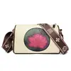 Bolsa de ombro feminina floral estilo étnico moda 2025 nova bolsa Boston pequena tendência chinesa bolsa transversal casual