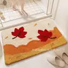 Alfombrillas de Baño Imitación Cachemira Fresca, Alfombrillas Absorbentes de Agua y Resistentes a Manchas, Alfombras Decorativas de Fácil Cuidado para Sala de Estar, Felpudos para Puerta de Entrada