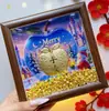 Adorno Chapado en Oro de 999 con Marco Dorado para Atraer Riqueza y Prosperidad, Pieza de Exhibición para Generar Dinero al Instante para Escritorio de Oficina, Regalo de Negocios