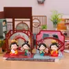 Souvenirs de Tendencia Nacional: Adornos de Escena Acrílicos de Dama de la Dinastía Tang, Nuevos Adornos Pequeños de Mesa Estilo Chino para Sala de Estar, Souvenirs Culturales y Creativos