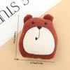 Cachecol de coelho de desenho animado coreano fofo, pingente de urso, tecido macio fofo tridimensional, chaveiro de animal, acessórios para pendurar na bolsa