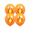 Globos Gruesos de 12 pulgadas con Tema de Camión de Bomberos Alarma de Incendio Temática de Camión de Bomberos Globos de Látex con Tema de Camión de Bomberos Decoración de Fiesta Fondo