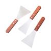 Espátula de Acero Inoxidable para Cocinar, Espátula para Bistec, Espátula para Plancha de Hornear Barbacoa, Espátula para Hamburguesas, Espátula Triangular, Espátula para Tiramisú
