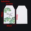 Etiquetas Minimalistas Estilo Ins, Etiquetas Requintadas para Decoração de Presentes, Padrões Florais, Etiquetas de Agradecimento Minimalistas para Floricultura