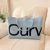 Cross2026 Nueva Moda Elegante Gran Capacidad Casual Diaria Simple Estilo Coreano Bolso de Mano Tote de un Solo Hombro Letra