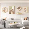 Aleación de Aluminio Porcelana de Cristal Pintura Arte de Hierro Estante de Almacenamiento Comedor Moderno Sala de Estar Decoración Simple Marco de Fotos Pared de Fotos Combinación