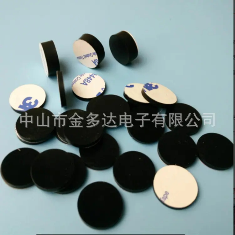 黑色硅胶圆垫