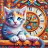 Nueva pintura de diamantes de gato DIY con pegatinas de diamantes para comercio exterior transfronterizo de Amazon