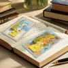 Marcapáginas de metal creativo y exquisito, estilo pintura al óleo, elegante portapáginas para libros de lectura para estudiantes, exquisito regalo de metal recortado.