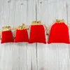 Bolsa de Felpa Roja Phnom Penh Bolsa de Joyería Bolsas de Año Nuevo Bolsa de Felpa Bolsa de Almacenamiento de Joyería