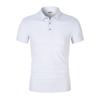190g 40 Unidades Gelo Íon Cor Sólida Colarinho de Camisa Manga Curta Camisa Polo Logotipo Personalizado Estampado Uniforme de Classe Camisa Cultural Confortável