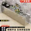 Armário de Cozinha em Aço Inoxidável 304 Integrado com Armário de Fogão Armário Simples Espessado Armazenamento Pia Armário de Louça Uso Doméstico Rural