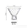 Vaso Alto de Cristal para Postre de Helado, Vaso de Helado, Bebida Fría, Pudín de Frutas, Malteada, Postre, Yogur, Vaso de Helado