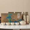 Tetera Ruyao Beige de Alta Gama, Taza de Té, Juego de Té Kung Fu, Lujo Ligero, Traje de Alta Gama, Juego de Regalo para Hogar/Oficina