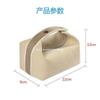 Bolso de Mano Transfronterizo de PU con Cremallera de Viaje de Cuero RPET Bolsa de Almacenamiento de Maquillaje de Corcho Fábrica Personalizada
