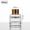 Frasco de aromaterapia sem chama vazio, frasco pequeno de vidro cilíndrico, vaso de rattan para flores secas, decoração de banheiro e quarto, frasco de perfume