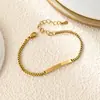 Pulseira de Aço Inoxidável para Casal Transfronteiriço Explosões de Comércio Exterior Joias de Aço Titânio Masculinas e Femininas Presente Comemorativo ins Gravação