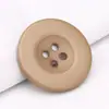 Abrigo de suéter de botones de ala ancha con cuatro ojos de colores abrigo abrigo abrigo botón ropa pantalones hebilla redonda de resina cosida a mano