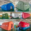 Tienda inflable para mando de emergencia, ayuda en desastres, refugio contra el viento y la lluvia, tienda de alojamiento, tienda de entrenamiento de evacuación de emergencia contra incendios, camuflaje