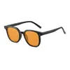 Óculos Cor de Blush, Óculos de Sol para Homens e Mulheres, Estilo Europeu e Americano, Óculos de Sol com Armação Quadrada Personalizada, Populares entre Influenciadoras Femininas, Proteção Solar, Atacado, Fazem o Rosto Parecer Mais Magro