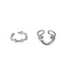 Anillo Abierto de Estrella con Cara Sonriente de Viento Frío para Mujer, Moda Personalizada Ajustable para Dieta, Diseño Nicho, Anillo Combinable