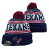 Gorros de Lana de Comercio Exterior al por Mayor con Pompones de Piel, Gorros de Punto de la NFL, Gorros de Moda Cálidos de Otoño e Invierno para Parejas de Hombres y Mujeres
