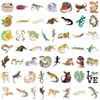 50 Lindos Pegatinas de Graffiti de Animales de Dibujos Animados Geckos Pegatinas Creativas DIY para Cuaderno de Recompensas Infantil Escritorio Computadora