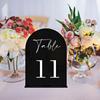 BTU329 Arco Transfronterizo Tarjeta de Mesa Acrílica Digital Tarjeta de Número de Mesa para Boda Tarjeta para Mesa de Comedor Tarjeta de Asiento Personalizada DIY
