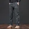 Ropa Popular para Hombre / Otoño-Invierno 2026 Nuevos Pantalones Casuales para Hombre, Estilo Ligero de Negocios, Forrados de Polar, Engrosados, Pantalones de Pierna Recta para Hombre