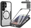 Adecuado para Samsung S26Ultra Qicai Funda para Teléfono Móvil, Succión Magnética S25Ultra Transparente S24Ultra Funda Protectora Anti-Caídas