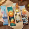 30 Marcadores de Libros de Pintura al Óleo Romántica de Dibujos Animados, Manual Sencillo, Material Literario y Creativo, Marcadores de Papel para Lectura Ins, Para Hacer Tú Mismo