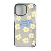 Funda de Teléfono Tk Station Flor Amarilla Adecuada para Apple 17 Estilo Coreano Funda Transparente iPhone 18 Pro Cubierta Protectora Anticaídas