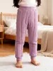 Calça Escolar de Algodão Mágico para Crianças, Calça Térmica Acolchoada de Três Camadas Grossa de Inverno, Calça de Dormir à Prova de Frio para Meninos e Meninas