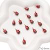 Colgante de aleación con gota de aceite, corazón de manzana, estrella de cinco puntas, colgante con cuentas, hecho a mano, DIY, casero, material para pulsera, collar, accesorios