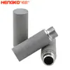 Elemento de Filtro Sinterizado de Metal Poroso Transpirable a Prueba de Polvo Carcasa Sonda de Filtro Secador de Aire Comprimido Carcasa