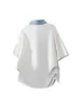 Camiseta de Manga Corta con Cuello de Camisa Falso de Dos Piezas para Hombre, Marca de Verano de Moda con un Toque de Lujo, Cuello Polo, Ropa Elegante de Manga Media Holgada para Hombre