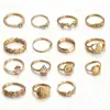 Joyería Transfronteriza Europea y Americana Más Vendida Avatar de Belleza Retro Anillo Cruz Amoroso Palma de Fátima Anillo Apilable