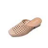 Sandalias Baotou Populares del Sudeste Asiático Transfronterizas para Mujer, Zuecos que Aumentan la Altura, Pantuflas Huecas de Verano para Mujer, Sandalias y Pantuflas de Punta Cuadrada