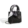 Bolso Princesa Diana Mate para Mujer 2026 Modelo Nuevo Blanco Moda Elegante Gama Alta Lujo Ligero Bolso de Mano de Diseñador Bolso Cruzado Pequeño