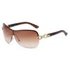 Gafas de sol de montura grande transfronterizas gafas de sol unidas 2024 metal personalidad tendencia sentido de la tecnología futura gafas anti-ultravioleta